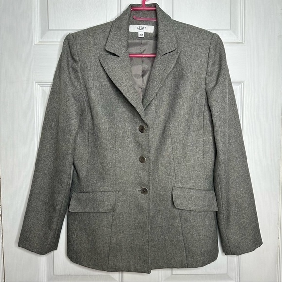 Le Suit Blazer Grey Size 6 - Picture 1 of 16